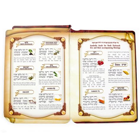 book shaped simanim card rosh hashanah honey gifts rosh hashanah