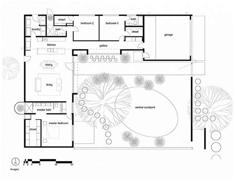pin  janie pemble  courtyard home room layouts courtyard house plans courtyard house