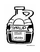 Condiments Syrup Bottle Coloring Colormegood sketch template