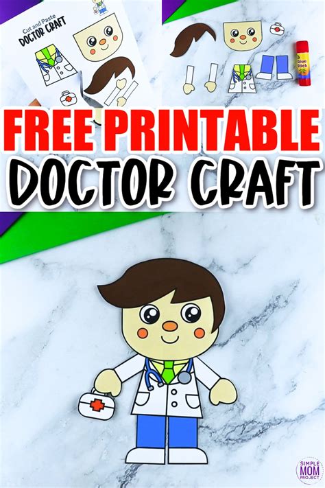 printable doctor craft template simple mom project