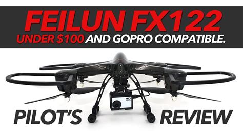 feilun fx gopro compatible drone flight review youtube