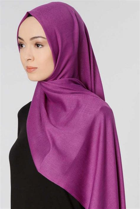 selin purple pashmina hijab  oezsoy ayisahcom