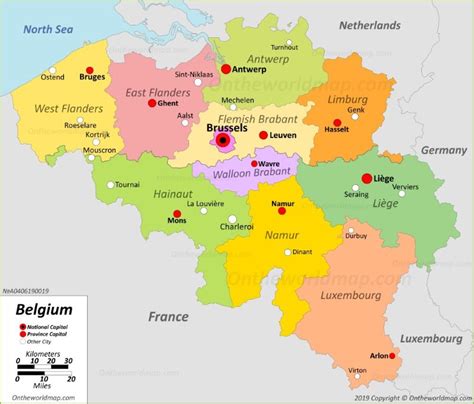 belgium map detailed maps  kingdom  belgium