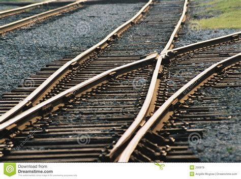 railroad junction stock image image  railroad tracks