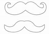 Mustache Moustache Bigode Bita Bigotes Pais Corbatas Sombreros Recortar Props Você Coloringpage sketch template