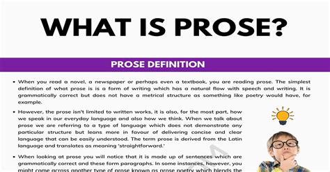 prose definition  helpful examples  prose  literature esl
