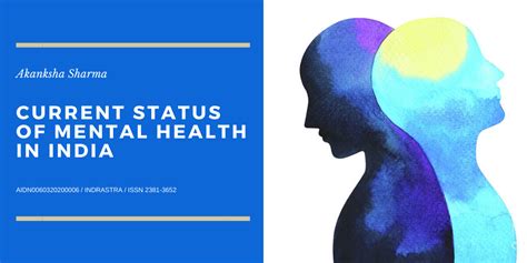 current status  mental health  india