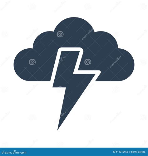 storm icon  white background stock illustration illustration
