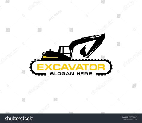 excavator logo template vector heavy equipment logo vector  construction company creative
