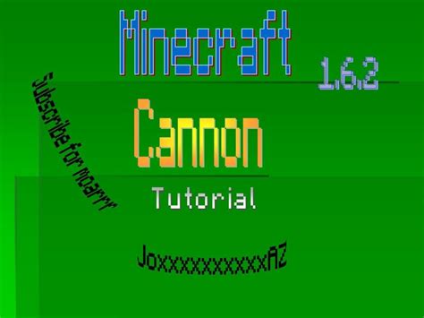 minecraft cannon working  youtube