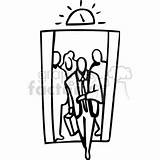Elevator Clipart Clip Outline Man Grain Clipartmag Coloring Graphicsfactory Template Cliparts People Royalty Clipground sketch template