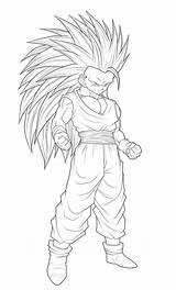 Dragon Ball Gohan Super Coloring Goku Saiyan Pages Drawings Ssj3 Drawing Dbz Kai Para Colorare Da Colorir Moxie2d Kids Desenho sketch template