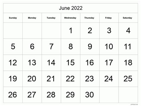 june  vertical calendar printable calendar