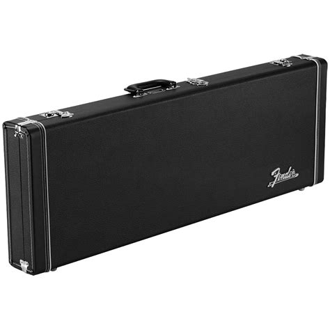 fender classic series wood case stratocastertelecaster black electric guitar case