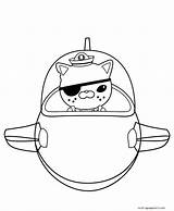 Octonauts Coloriage Kwazii Gup Captain Barnacles Submarine Coloriages Des Barnacle Dessins Hellokids Uteer Pens sketch template