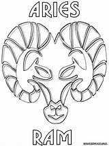 Zodiac Coloring Pages Signs Colorings sketch template