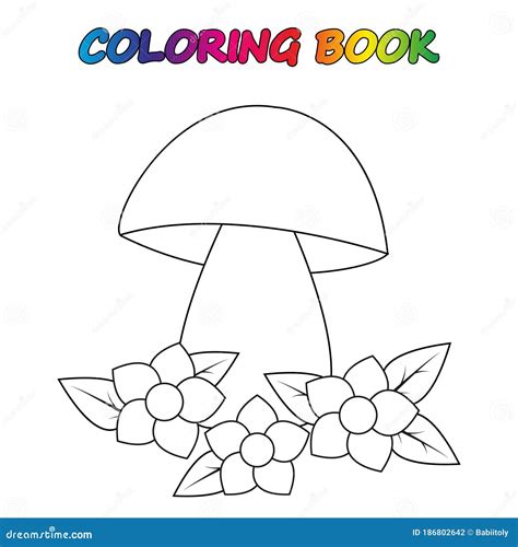 coloring page worksheet game  kids coloring book stock vector