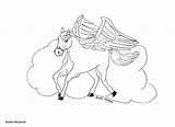 Coloring Pages Unicorn Horse Pegasus Enjoy sketch template
