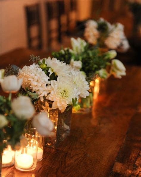 Table Arrangements For Your Wedding That Include Dahlias Create An