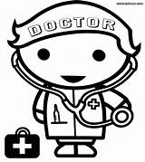 Coloring Doctor Pages Kids Clipart Drawing Bag Nurse Library Quality High Codes Insertion Print Comments sketch template
