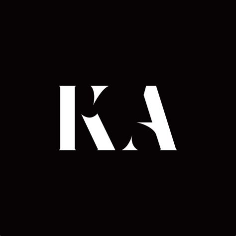 plantilla de disenos de logotipo inicial de letra de logotipo ka  vector en vecteezy