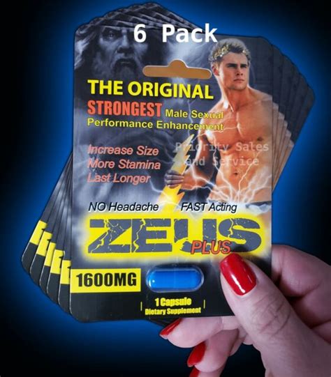 zeus male sexual enhancer supplement 6 pcs for sale online ebay