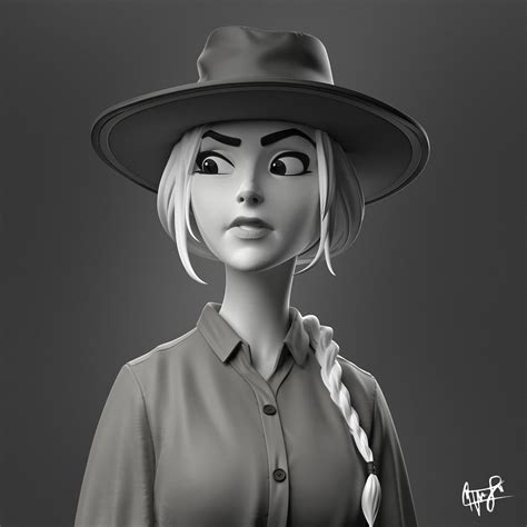 cowgirl sculpting timelapse zbrush character character modeling