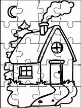 Puzzle Coloring Pages Printable Jigsaw Puzzles Kids Para Quebra Cabeça Cut Color Crianças Printables Mycoloring Print Escolha Pasta sketch template