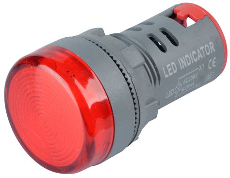 rnd   led indicator  srew mm red  reichelt elektronik
