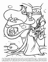 Aladdin Genie sketch template