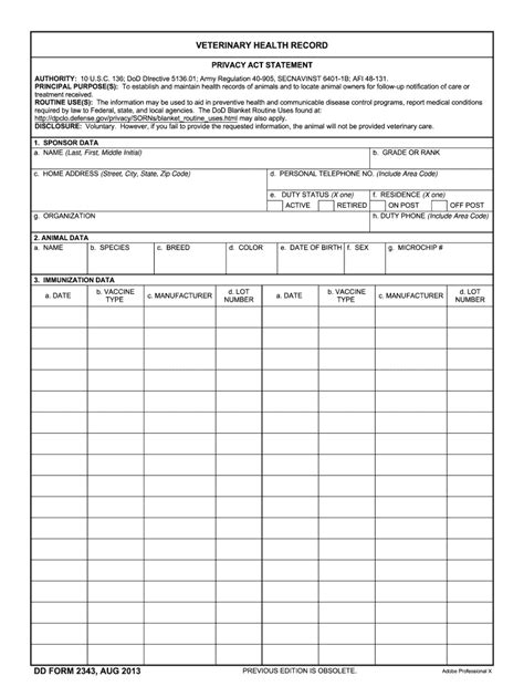 printable vet treatment forms printable forms