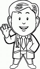 Doctor Coloring Clipart Library Pages sketch template