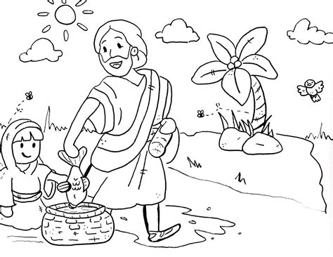 bible coloring pages sketch coloring page