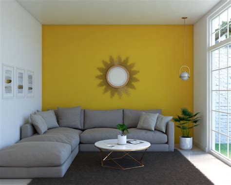 decorate  room  yellow walls  chic ideas  images