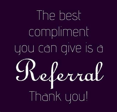 thank you compliments referrals pure romance