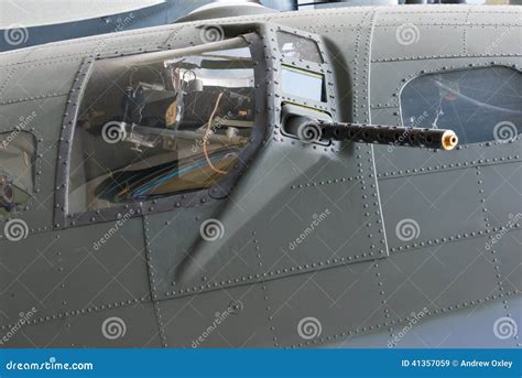 gun turret stock image image  bomb show airplane
