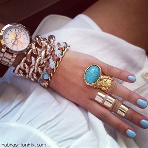 blue nails nail art inspirations fab fashion fix