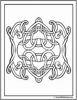 Celtic Coloring Pages Knot Designs Colorwithfuzzy Printable Patterns Irish Sheets Geometric Scottish sketch template