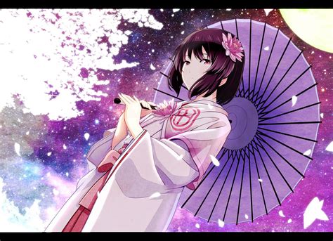 oshiro project original characters japanese clothes traditional clothing short hair