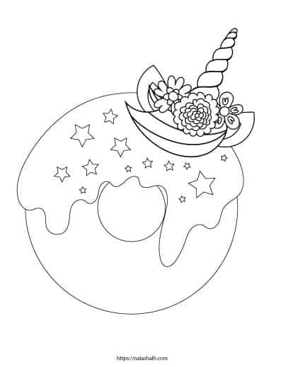printable donut coloring pages  artisan life