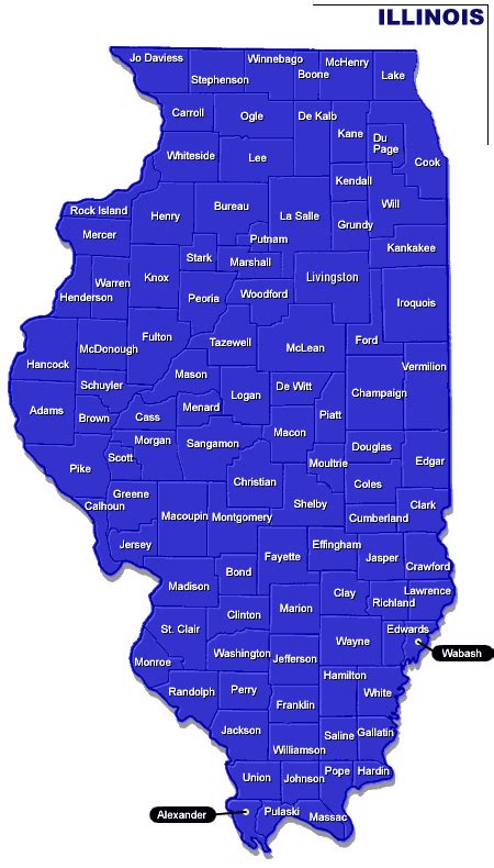 Maps Usa Map Illinois