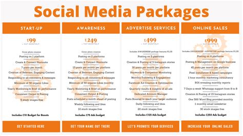 updated social media packages creative fearless marketing