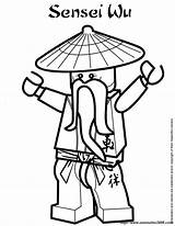Wu Ninjago Meister Sensei Ausmalbilder sketch template