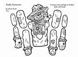 Scarecrow Coloring Pages Printable Cut Scarecrows Crafts Color Pattern Template Brads Together Dot Craft Halloween Preschool Scully Kids Yahoo Search sketch template