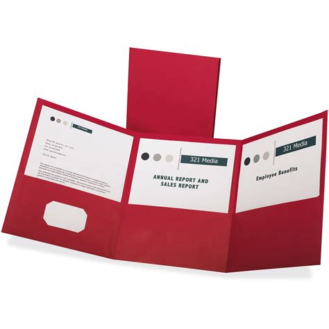 oxford tri fold pocket folders red  box quantity walmartcom