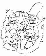 Simpsons Coloring Pages Colouring Para Colorear Dibujos Printable Print Family Mash Cartoon Color Sheets Cartoons Kids Ava Getcolorings Characters Book sketch template