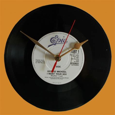 George Michael I Want Your Sex Vinyl Clocks