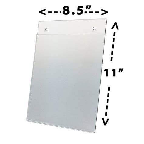 pack clear plastic sign holder wall mount     catalog