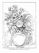 Coloring Pages Flower Paintings Dover Blank Adults Adult Color Own Great Books Wildflowers Printable sketch template