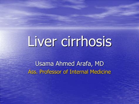 Ppt Liver Cirrhosis Powerpoint Presentation Free Download Id 9219190